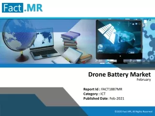 North America to create growth opportunities for Drone Battery Market