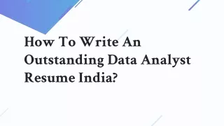 how to write an outstanding data analyst resume