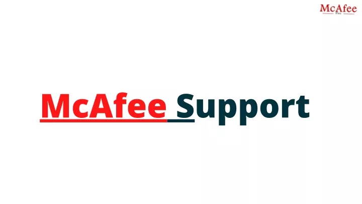 mcafee support