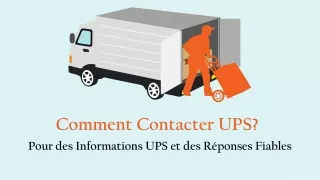 Comment Contacter UPS