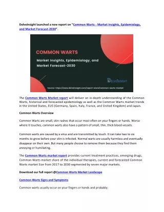 delveinsight launched a new report on common