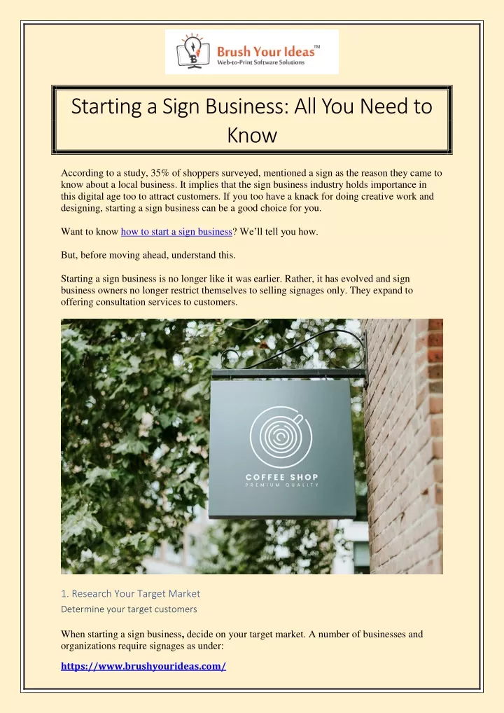 starting a sign business all you need to know