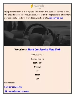 limo service NYC abhi