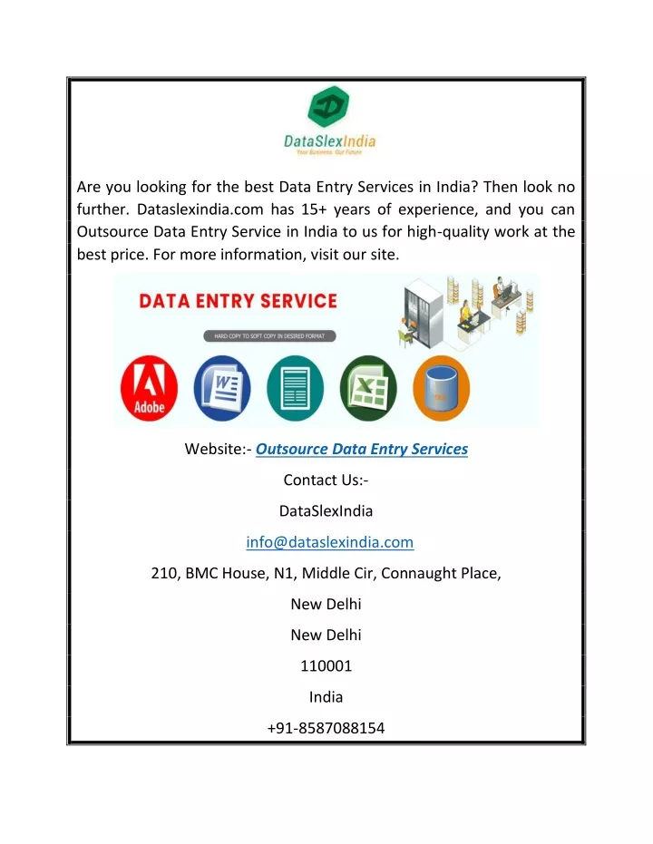 are you looking for the best data entry services