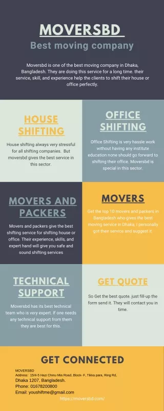 House and Office shifting services in Dhaka