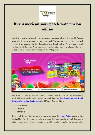 Buy American sour patch watermelon online