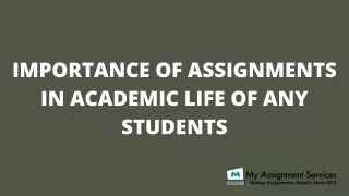 importance of assignments in academic life