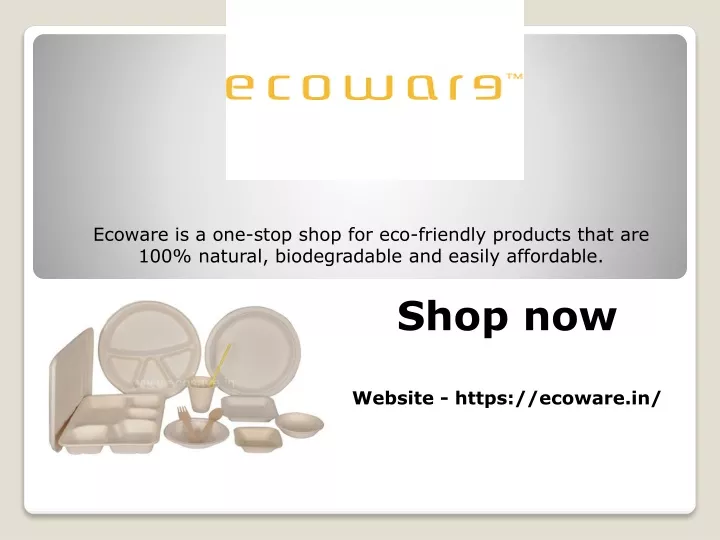 ecoware is a one stop shop for eco friendly