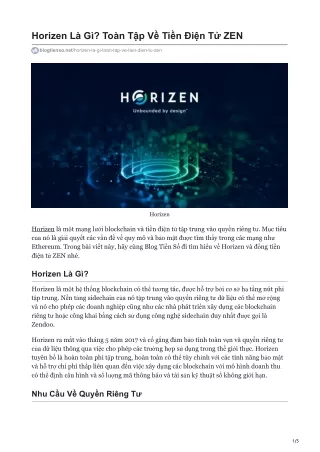 horizen l g to n t p v ti n i n t zen