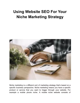 using website seo for your niche marketing