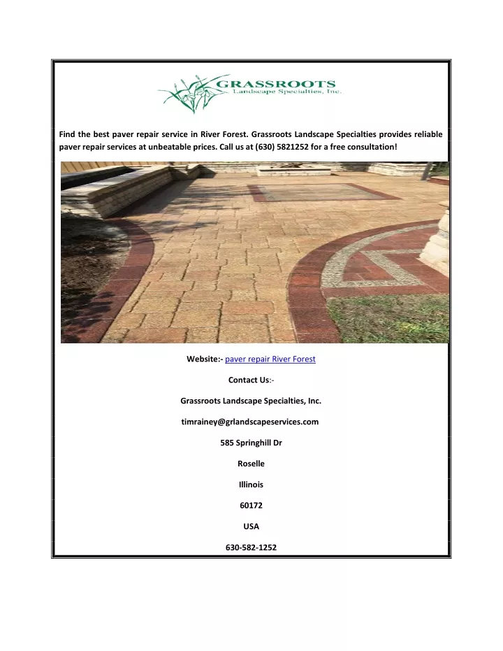 find the best paver repair service in river