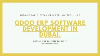 Odoo ERP Software Development in Dubai.