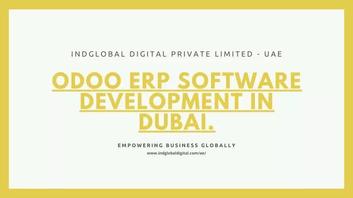 indglobal digital private limited uae