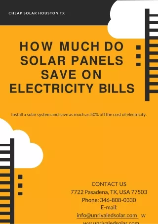 how much do solar panels save on electricity bills