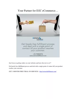 your partner for d2c ecommerce