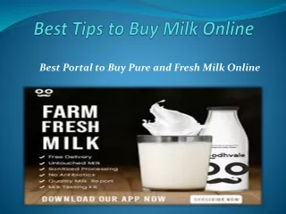best tips to buy milk online