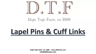 lapel pins cuff links