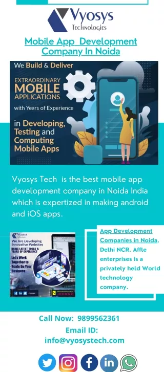 Best Mobile App Development Company In Noida Android and Ios