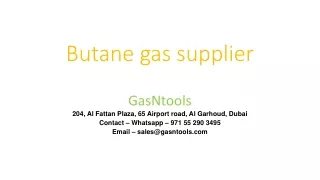 Butane gas canister
