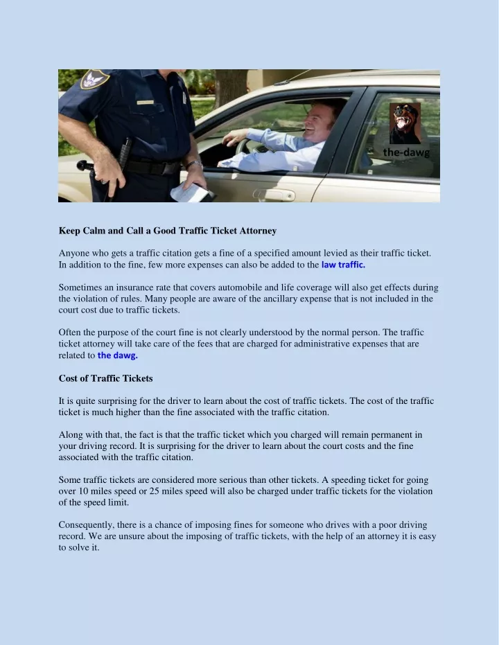 keep calm and call a good traffic ticket attorney