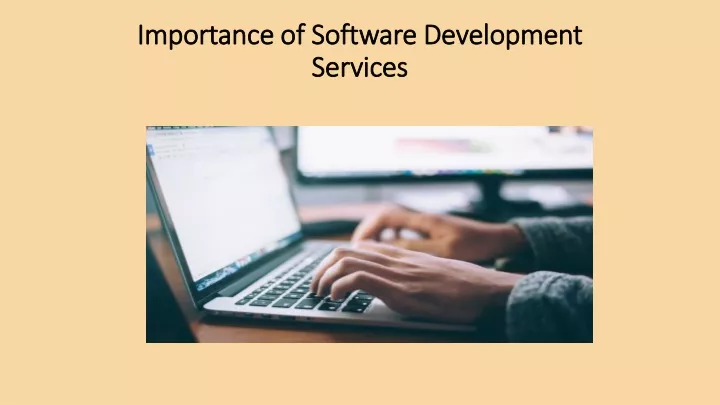 importance of software development services