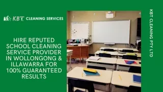 Hire Reputed School Cleaning Service Provider in Wollongong & Illawarra for 100% Guaranteed Results
