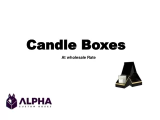 Candle Boxes packaging