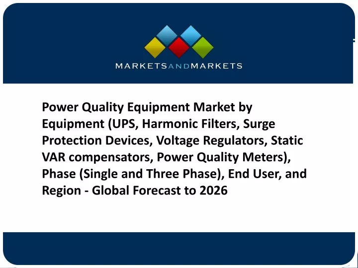 power quality equipment market by equipment
