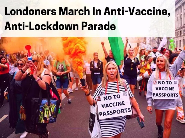 londoners march in anti vaccine anti lockdown parade