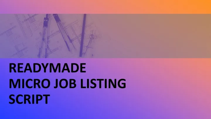 readymade micro job listing script