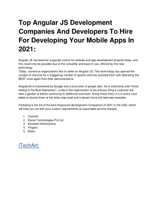 top angular js development companies
