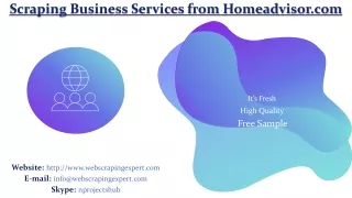 scraping business services from homeadvisor com