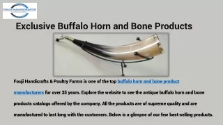 Buy Drinking Horn and Bone Products in UK, USA, Italy & China