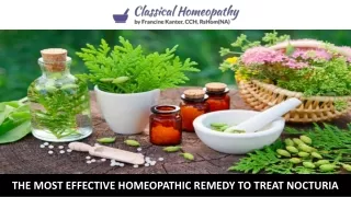 the most effective homeopathic remedy to treat