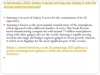 Is Samsung’s 2021 Galaxy-A series winning over Galaxy S with the utmost essential features