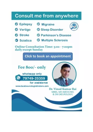 Neurologist in Indore (Online Consultation Avaliable) - Dr Vinod Rai