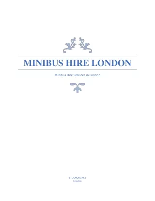 minibus hire london