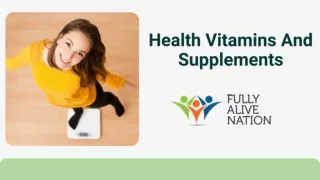 Buy Weight Loss Supplements Online | Fully Alive Nation