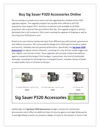 Best Sig Sauer P320 Accessories