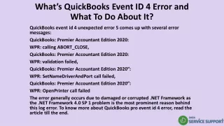 what s quickbooks event id 4 error and what to do about it