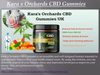 Kara s Orchards CBD Gummies