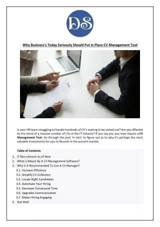 why business s today seriously should