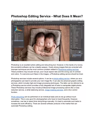 photoshop editing service what does it mean