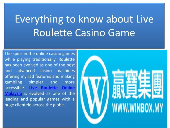 everything to know about live roulette casino game