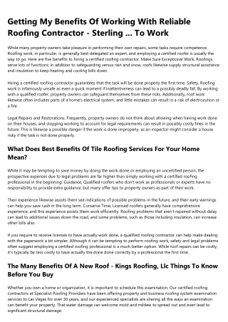 7 Horrible Mistakes You're Making With FOREVER ROOFING