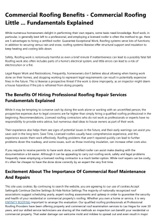 ENFINITY ROOFING Explained in Instagram Photos