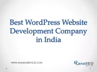 best wordpress website development company in india