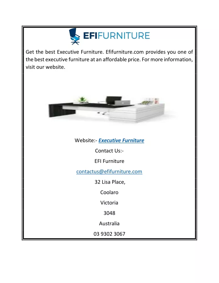 get the best executive furniture efifurniture