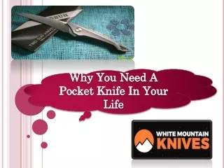 Why You Need A Pocket Knife In Your Life