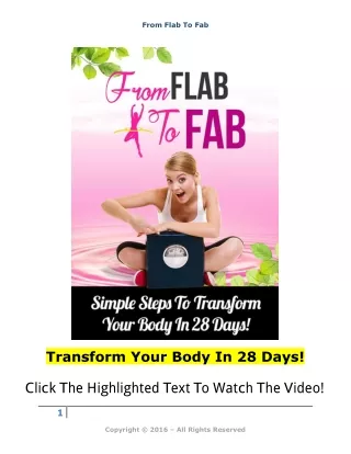 from flab to fab